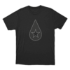 Star Drop T Shirt Black