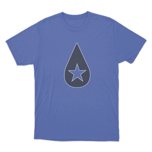 Star Drop T Shirt Blue